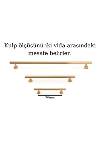 ARON 4122-96 Lüx Paslanmaz Altın Parlak Ithal Kulp Tv Ünite Mutfak Dolap Çekmece Mobilya Kulpu 96mm