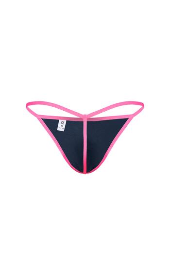 darkzone Neon Elastic Navy Blue Men's Thong