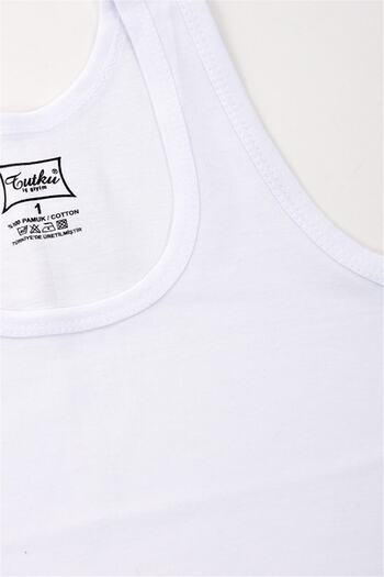 Tutku Boy's Combed Cotton Undershirt 6 Pieces