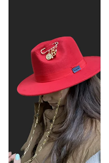 laviyonsa Cowboy Felt Hat Pin Accessory New Year's Special Collection