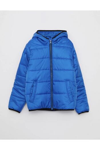 LC Waikiki Basic Boy's Puffer Coat with Hood