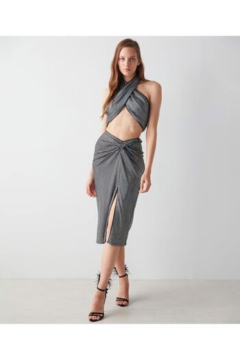 İpekyol Hologram Sequined Skirt