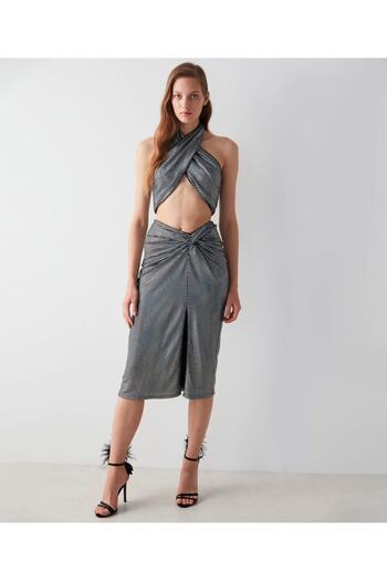 İpekyol Hologram Sequined Skirt