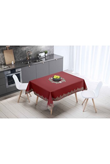 Adawall New Year's Red Bell Detailed Tablecloth 160x220cm