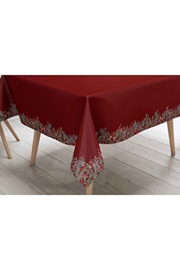 Adawall New Year's Red Bell Detailed Tablecloth 160x220cm