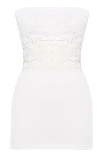 Emay Strapless Corset Athlete White 5035b