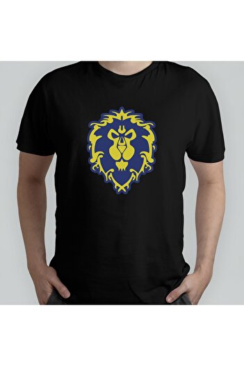Pixxa World Of Warcraft - Alliance 100% Cotton Crew Neck T-shirt