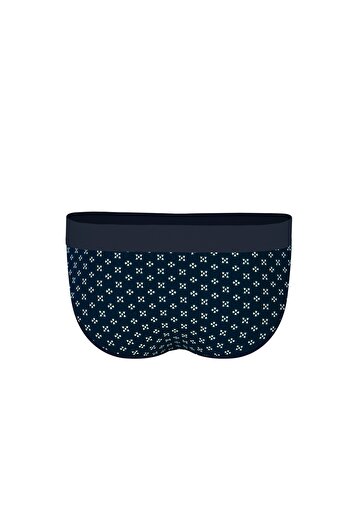 darkzone Navy Blue Patterned Men's Hipster Slip