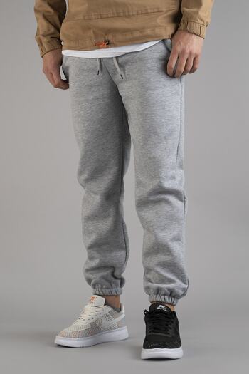 bombe Men's Gray Sweatpants 3 Thread Cotton