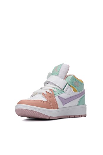 Lambırlent Erkek Kız Çocuk Mevsimlik Cilt Deri Boğazlı Ortapedik Sneakers Spor Bot Ayakkabı