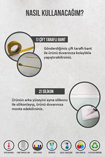 Decorita Cam Avize Göbeği | Antrasit Kristal | 50cm X 50cm