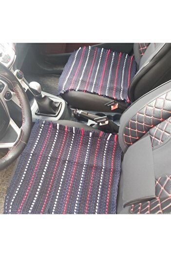 Taşkın Home Anti-Sweat Cotton Car Cover Rug Seat Cover Set of 3