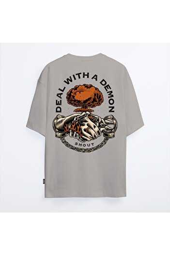 Shout Особлива пропозиція на унісекс-футболку Oversize Limited Edition Deal With A Demon