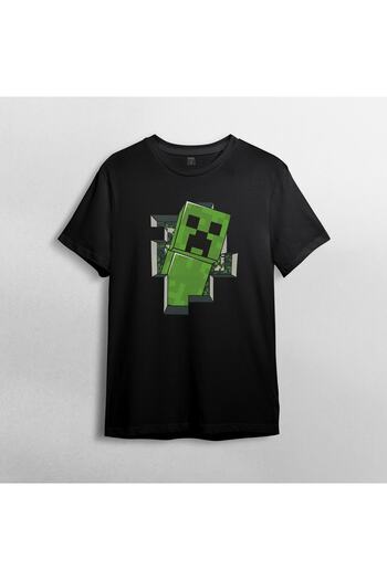 Pixxa Minecraft - Creeper 100% бавовняна футболка з круглим вирізом