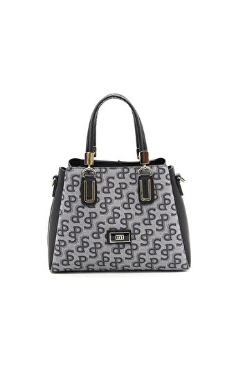 Silver Polo Women / Girls Shoulder Bag 1082-41169 Bag M169 Gray-Nova Black