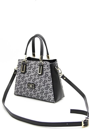 Silver Polo Women / Girls Shoulder Bag 1082-41169 Bag M169 Gray-Nova Black