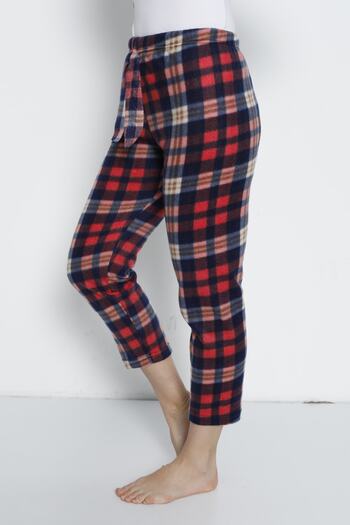 Ladytime Pocketless Winter Fleece Women's Pajama Bottoms Single Bottom Je30