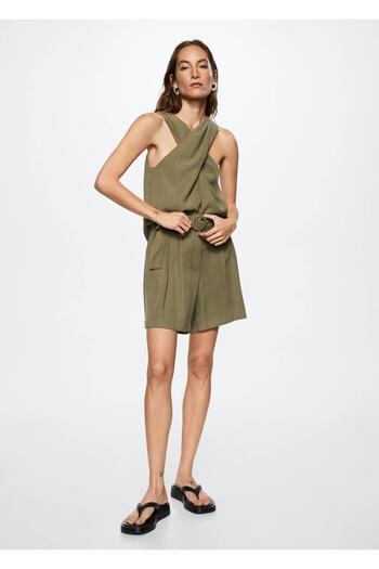 MANGO Woman Load Waisted Shorts