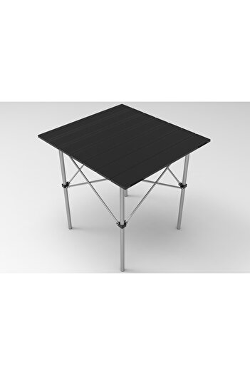 Ion New Version Foldable Camping and Picnic Table - Black - 70 X 66 X 69 cm