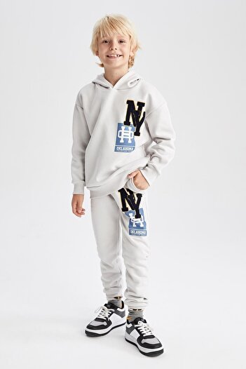 DeFacto Boy's Oversize Fit Hooded Sweatshirt