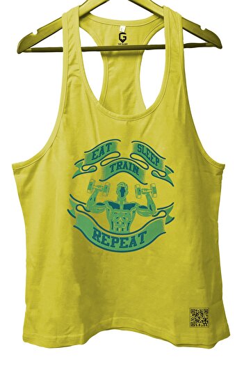 TOP GLORY Greenmuscle Fitness Gym Tank Top Athlete