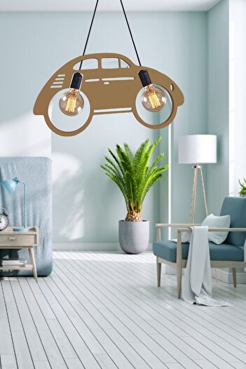 UTKU TASARIM Woswos Chandelier Pendant Lamp Modern Rustic Luxury Decorative Retro Lamp Young-child Room Chandelier