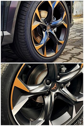 EnUygunFiltre Cupra Formentor Jant Kaplama Sticker Set - Kolay Uygulama-uzun Ömürlü-estetik Görünüm