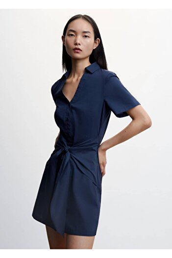 MANGO Woman Belted Shirt Dress