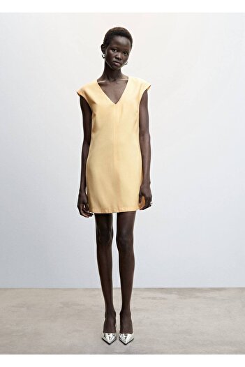 MANGO Woman V-neck Short Dress