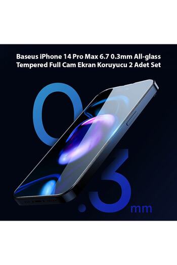 Baseus Baseus 0.3mm All-Tempered-Glass Screen Protector for iP 14 Pro Max Clear