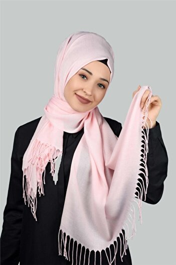 Altobeh Plain Pashmina Shawl - Light Pink