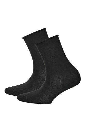 Hudson 2 Paar Damensocken – Strumpf Rollrand Einfarbig Einfaches Paket
