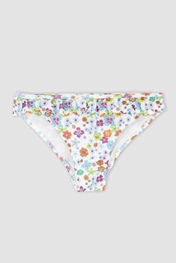 DeFacto Kız Çocuk Desenli Tek Omuzlu Bikini Takım