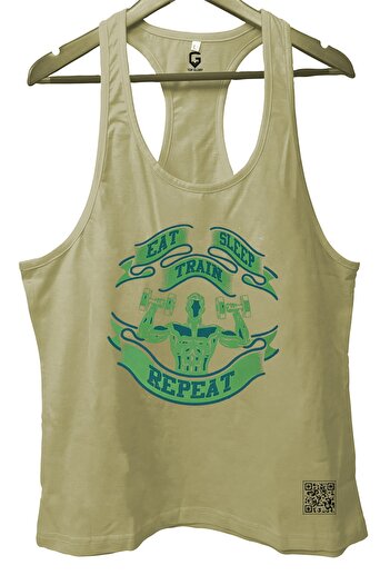 TOP GLORY Greenmuscle Fitness Gym Tank Top Athlete