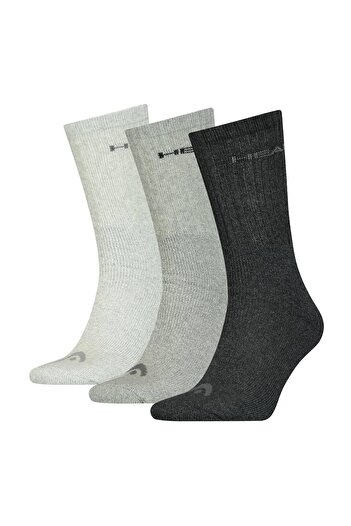 Head Unisex Crew Socken, 3er Pack - Kurzsocken, Baumwollmix, einfarbig
