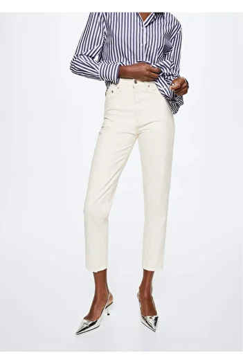 MANGO Woman High Waisted Mom Jean