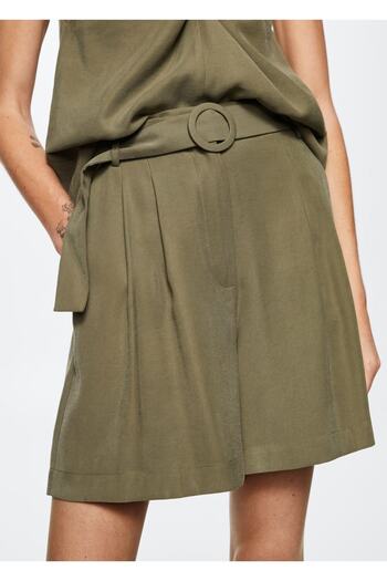 MANGO Woman Load Waisted Shorts