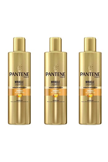 Pantene Miracle Şampuan Onarıcı Ve Koruyucu Bakım Keratin Koruyuculu 250ml*3 Adet