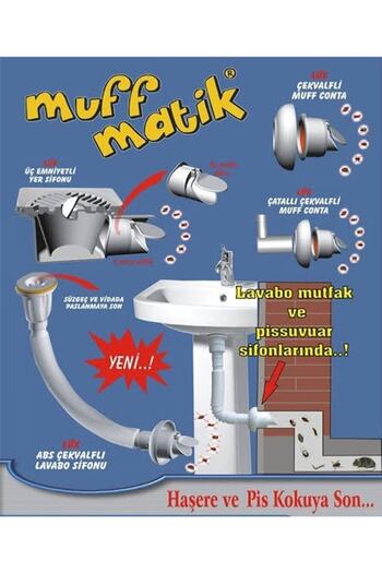 FİYU TEDARİK Muffmatik - Anti-Odor Sink Flusher and Petcock Adapter