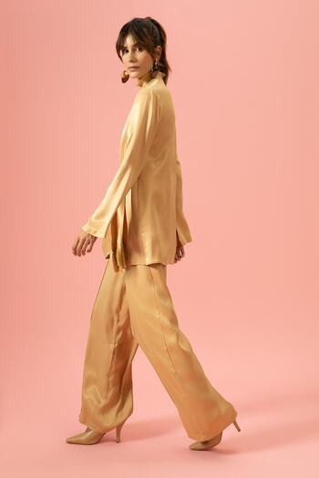 DeFacto A-Line Wide Leg Satin Trousers