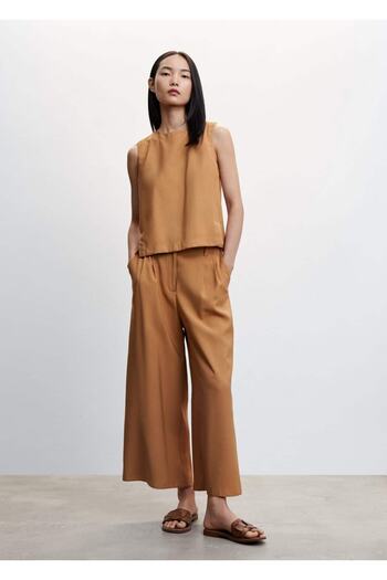 MANGO Woman Back V-Neck Blouse