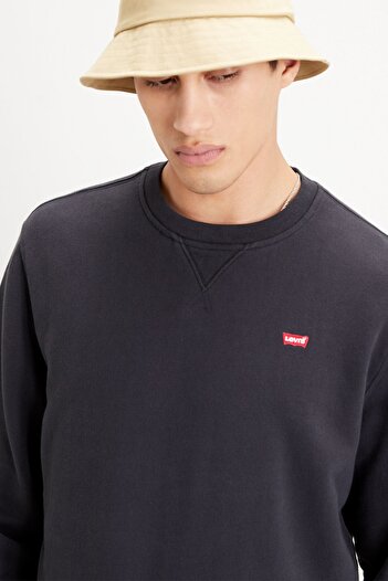 Levi's Ανδρικό μαύρο φούτερ - Νέο πρωτότυπο μοντέλο Crew