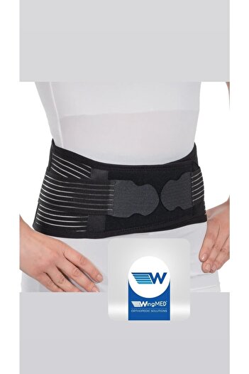 Wingmed Black Orthopedic Work Corset - Supported for Waist Pain