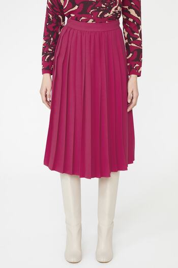 adL Midi Length Pleated Skirt