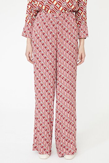 Love My Body Loose Cut Elastic Waist Trousers