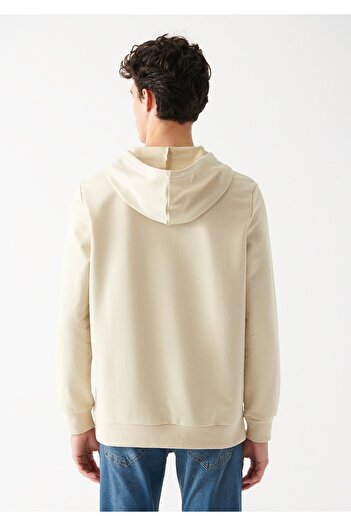 Mavi Kapüşonlu Bej Sweatshirt 8806270322