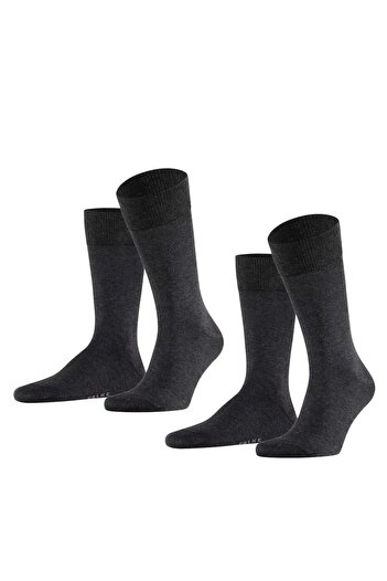 FALKE Herren Socken, 2er Pack - Happy, Kurzsocken, Baumwolle