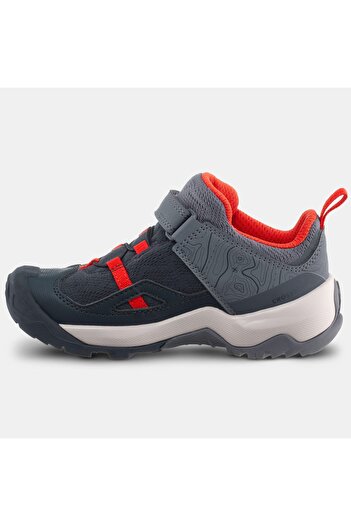 Decathlon Quechua Çocuk Outdoor Ayakkabı - Gri / Kırmızı - 24 / 34 - Crossrock