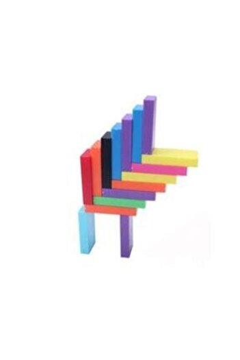 99 Papulin Toys 200 Parça Eğitici Renkli Domino Taşları