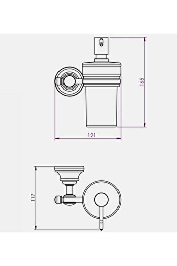 Eca Serel Bathroom Luna Διανομέας Υγρού Σαπουνιού Γυαλί 140110004 E.c.a